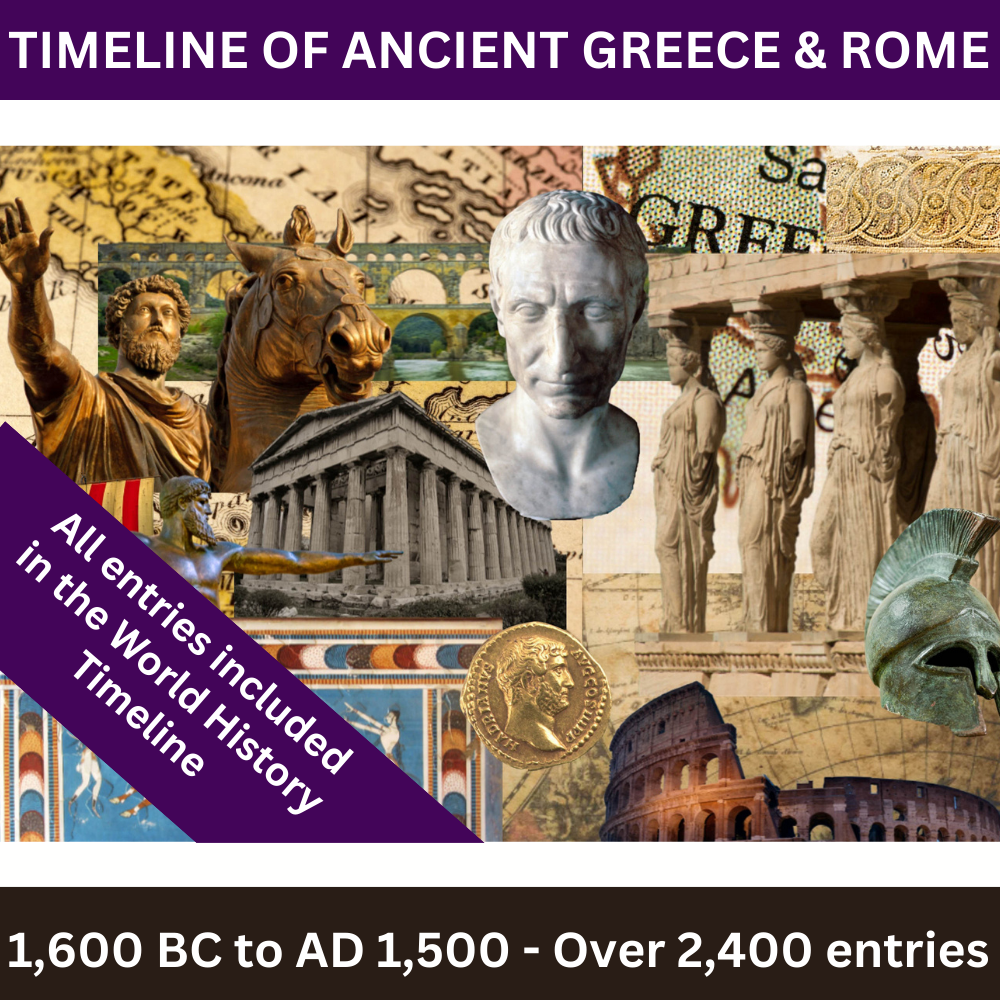Timeline of Ancient Greece and Rome primary product image.