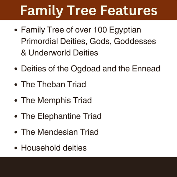 Family Tree of the Egyptian Gods – World History and Mythology