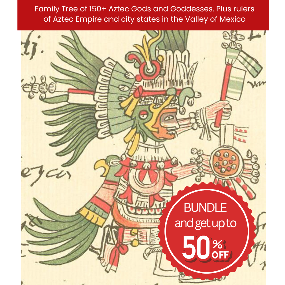Depiction of the Aztec God Huitzilopochtli