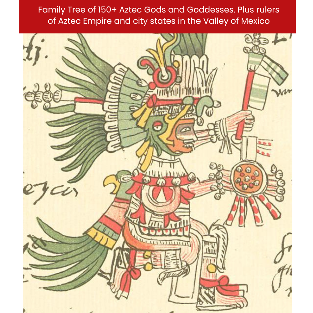 Depiction of the Aztec God Huitzilopochtli