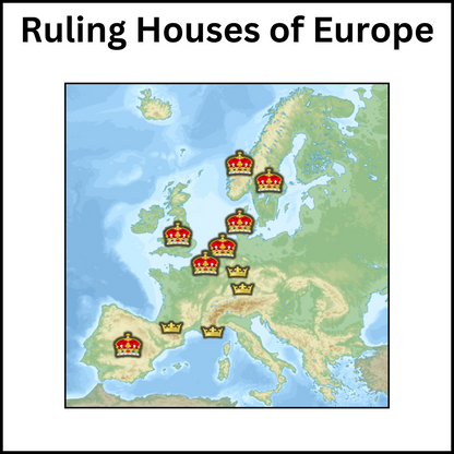 Ruling Houses of Europe map