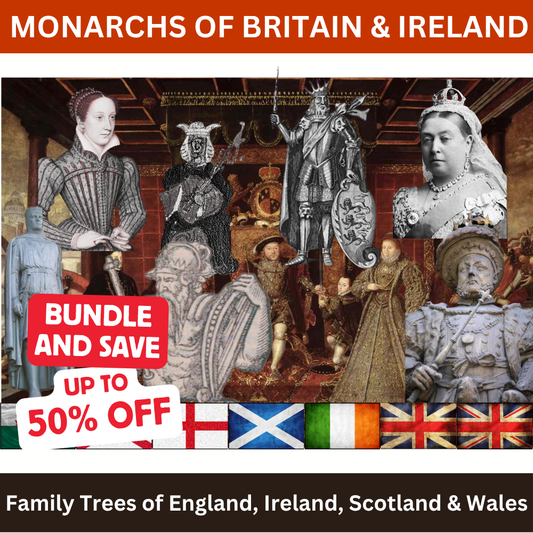 Product Image - Family Tree of the Monarchs of the UK and Ireland - up to 50 off Bundle